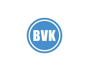 BVK logo design vector template. BVK