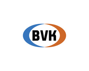 BVK logo design vector template. BVK