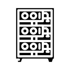 farm cryptocurrency mining glyph icon vector. farm cryptocurrency mining sign. isolated symbol illustration