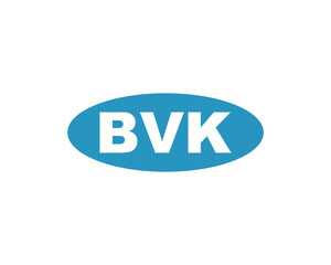 BVK logo design vector template. BVK