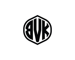 BVK logo design vector template. BVK