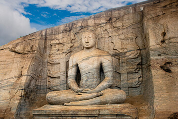 statue of Buddha, Polonnaruwa gal vihara