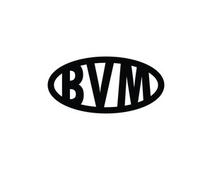 BVM logo design vector template. BVM