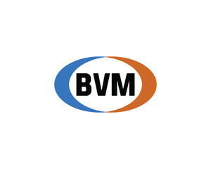 BVM logo design vector template. BVM