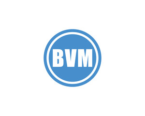 BVM logo design vector template. BVM