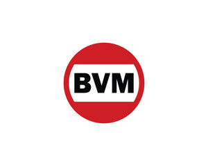 BVM logo design vector template. BVM