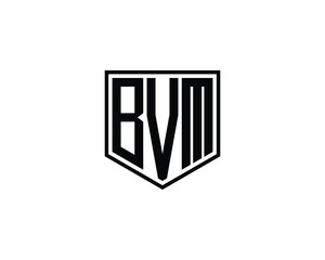 BVM logo design vector template. BVM
