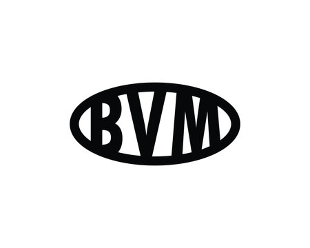BVM logo design vector template. BVM