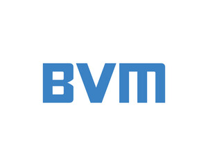 BVM logo design vector template. BVM