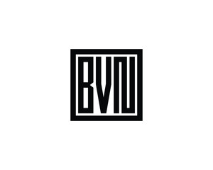 BVN logo design vector template. BVN