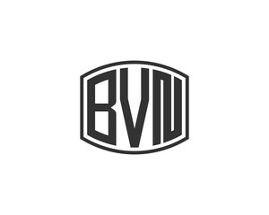 BVN logo design vector template. BVN