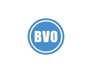 BVO logo design vector template. BVO