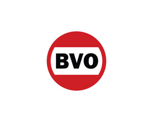 BVO logo design vector template. BVO