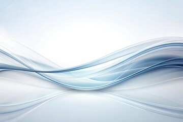 clean and modern white background with flowing wave