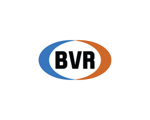BVR logo design vector template. BVR