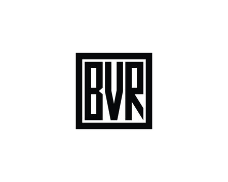 BVR logo design vector template. BVR