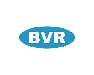BVR logo design vector template. BVR