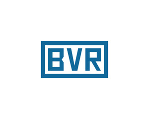 BVR logo design vector template. BVR