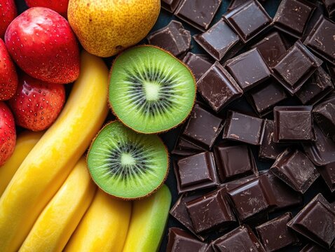 Fresh Fruit and Chocolate Arrangement