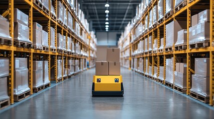 Automated warehouse operations enhancing efficiency with smart technology and robotics in modern logistics management
