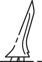 Tugu Keris Solo - Indonesia City Landmark Vector Illustration