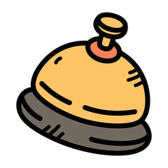 Service Bell Doodle Illustration