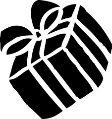 プレゼントの版画風ベクターイラスト