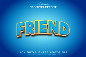 Playful Friend Text Effect Adds a Whimsical Touch