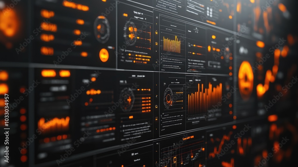 Poster data visualization and analytics dashboard design