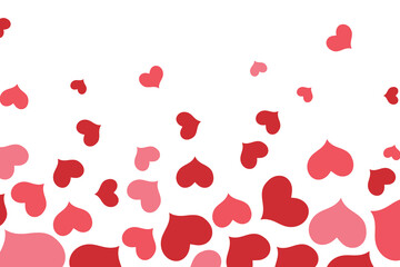 Vector hearts seamless pattern, vector Valentine's Day pattern, Valentine's Day background.