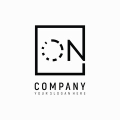 letter on logo design element vector template