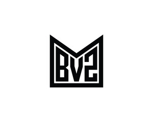 Fototapeta premium BVZ logo design vector template. BVZ