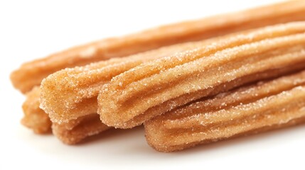 Churros isolated on white background. 
