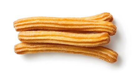Churros isolated on white background. 