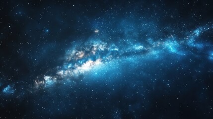 Blue sky with scattered white stars.