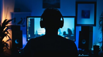 A content creator editing footage for online publication, using advanced video editing software with streaming integration