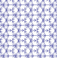 seamless pattern with blue flowers