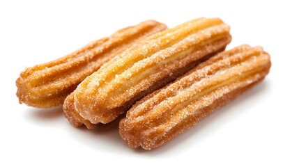Churros isolated on white background. 