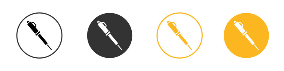 soldering iron icon black and white vector outline sign