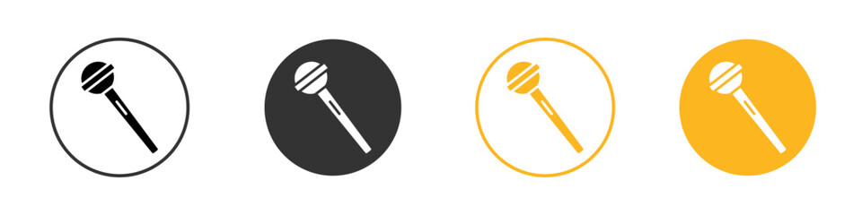 Speaker Microphone icon black and white vector outline sign