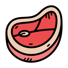 Steak Doodle Illustration