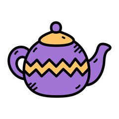 Teapot Doodle Illustration