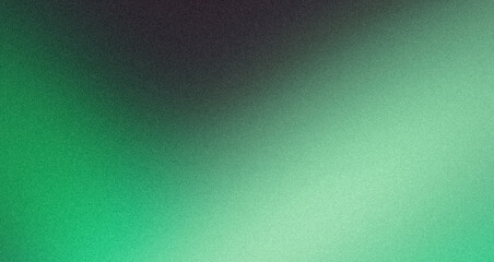 Dark green blue color smooth grainy gradient backdrop design. Abstract vibrant noisy gradient, noise texture header, poster, banner, copy space