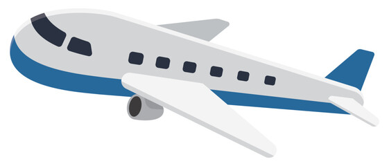 飛行機のイラスト © あんころもち(ankomando)