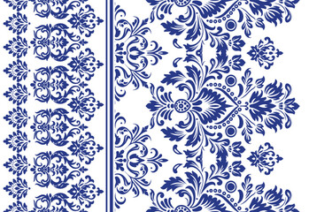 Abstract Traditional Scribble Style Hand Drawn Ikat Seamless Vector Pattern Trendy Fashion Colors Perfect for Allover Fabric Print or Wall Paper Damask Ethnic Concept Bright Orange White Tones