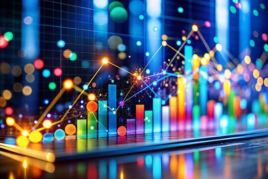 Correlation Visualization: Scatter Plot with Trend Line and Data Points for Statistical Analysis