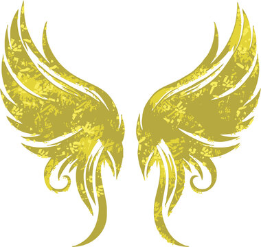 recommend clip art: Retro Angel Wings logo vector. 	