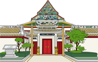 Wat Ratchaorasaram , Bangkok , Thailand