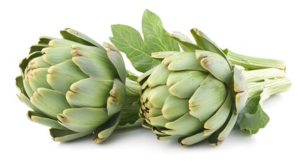 Fototapeta premium artichoke isolated on white background. 