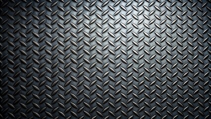 High angle black metal texture with geometric pattern